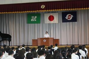 学習指導部長のお話